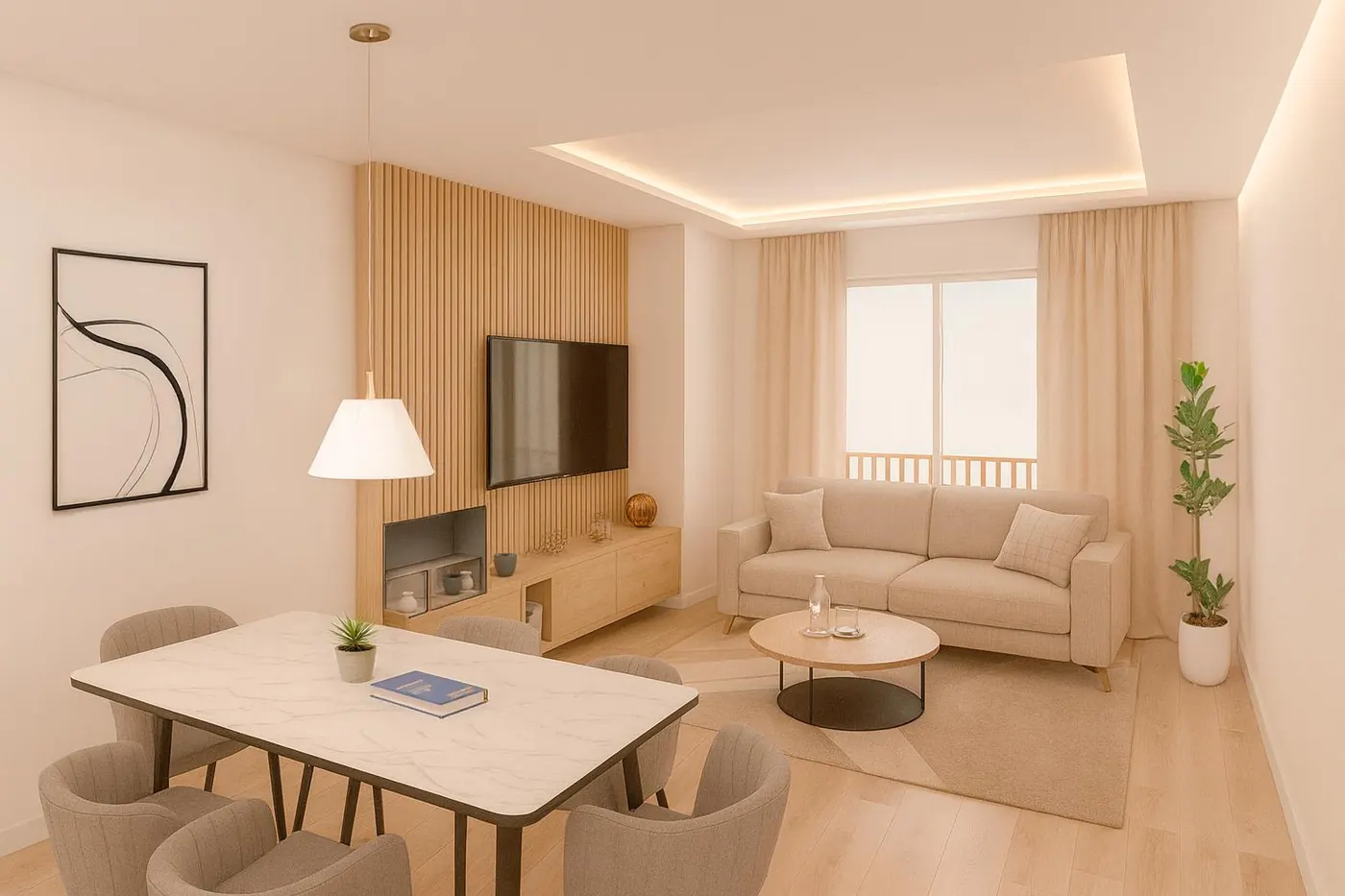 Fachada del edificio residencial de Pozuelo de Calatrava